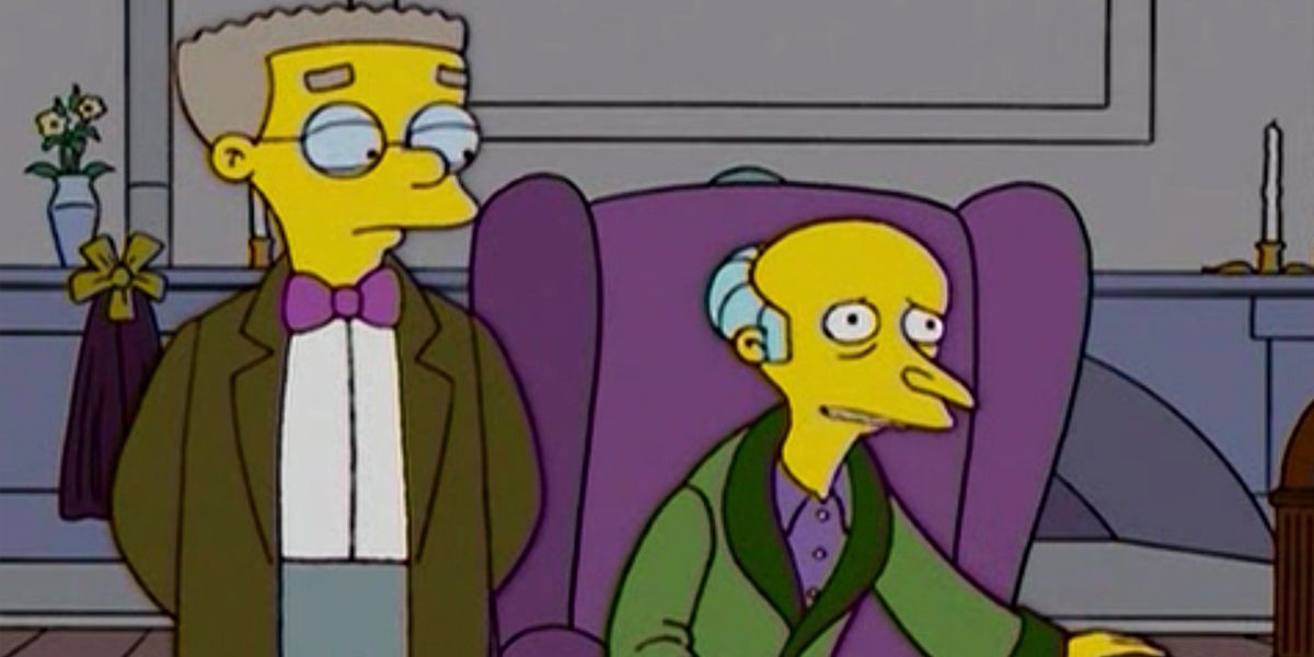 Smithers and Mr. Burns from The Simpsons