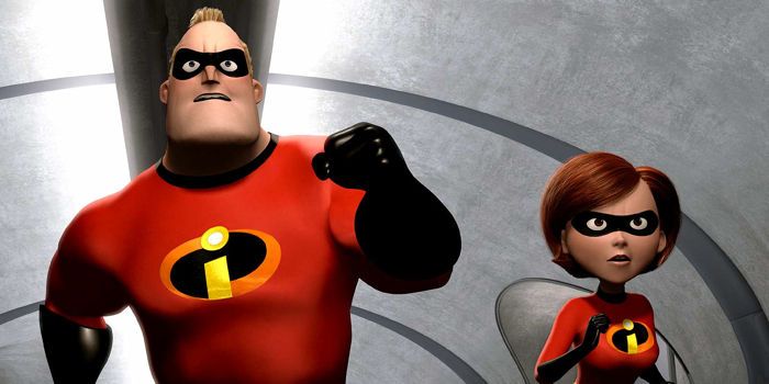 Mr. Incredible and Elastigirl jump into action in The Incredibles