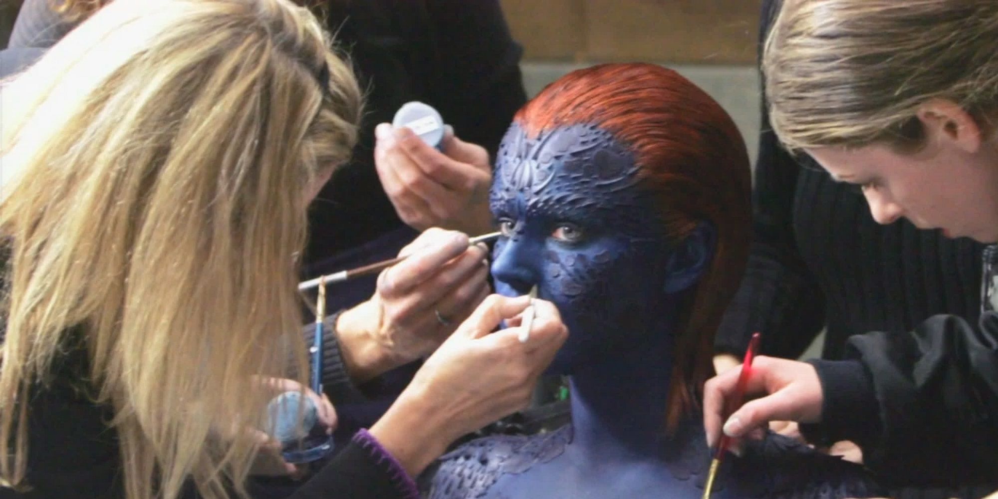 Mystique Jennifer Lawrence Makeup Behind the Scenes