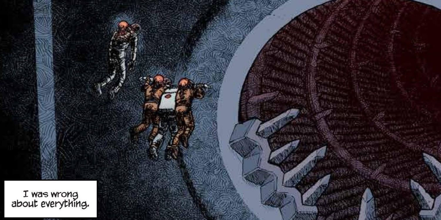 An image from the Nameless Horror Comic by Grant Morrison.