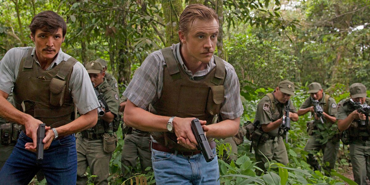 Pedro Pascal and Boyd Holbrook in Narco