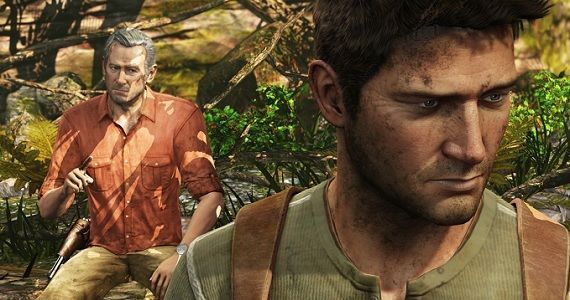 Nathan Drake and Victor Sullivan in 'Uncharted'