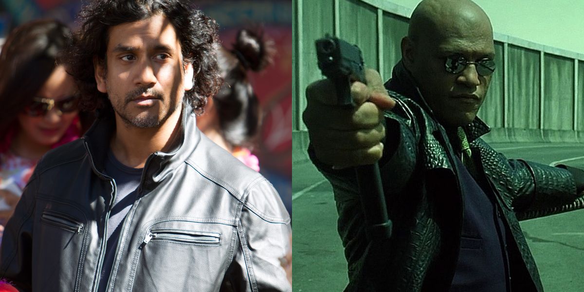 Naveen Andrews and Laurence Fishburne in The Matrix and Sense8