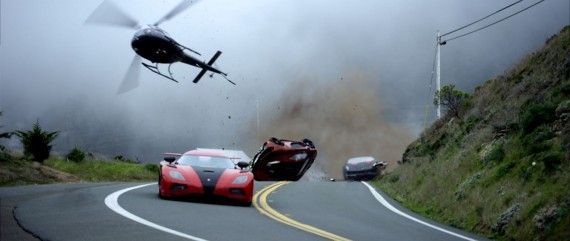 Need For Speed Movie Photo Car Race with Helicopter