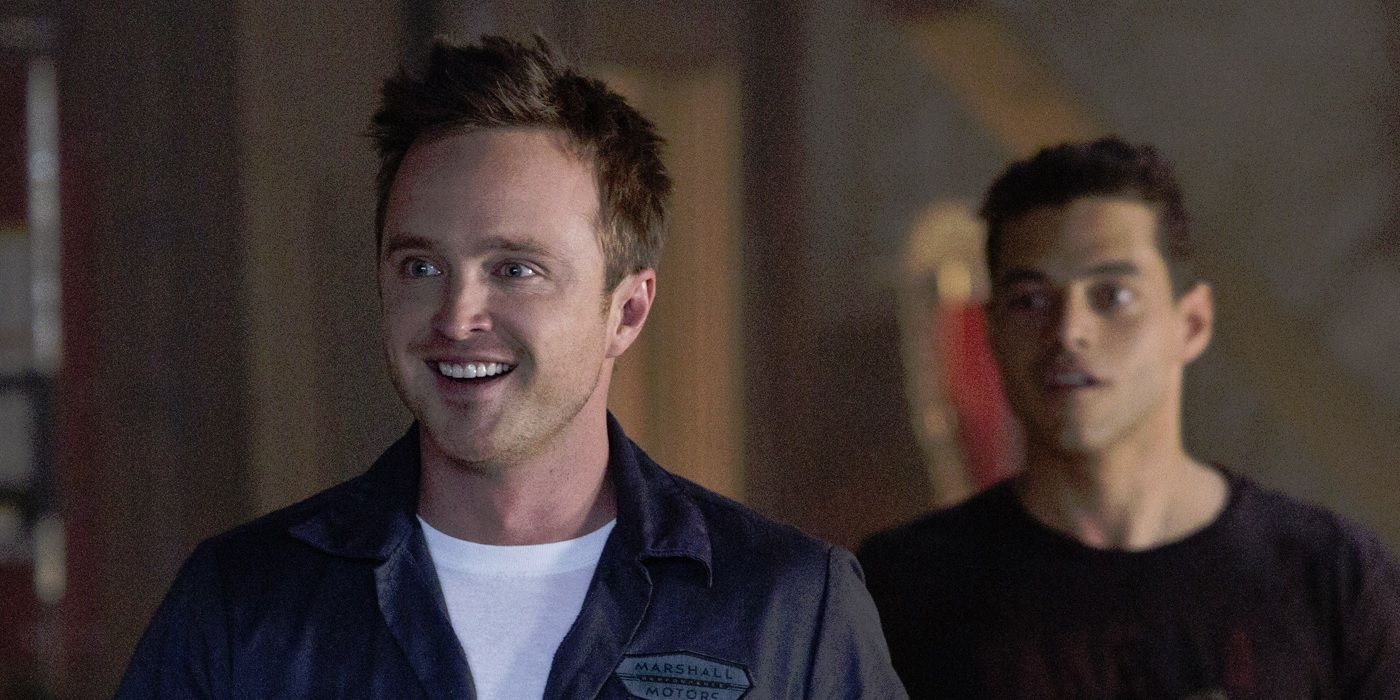 Aaron Paul and Rami Malek in Need for Speed