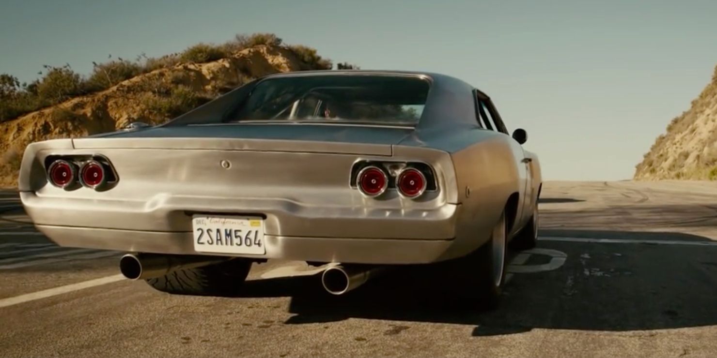 Nelson Dodge Charger sitting at intersection in Furious 7