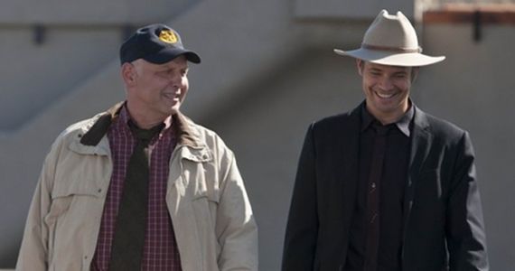 Nick Searcy and Timothy Olyphant Justified Measures