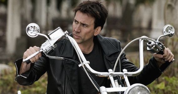 Nicolas Cage as Johnny Blaze in Ghost Rider