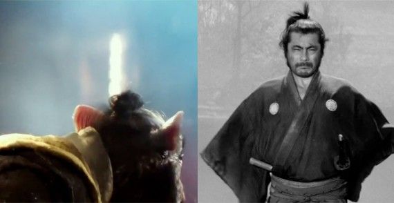 Ninja Turtles Splinter Modeled After Toshiro Mifune