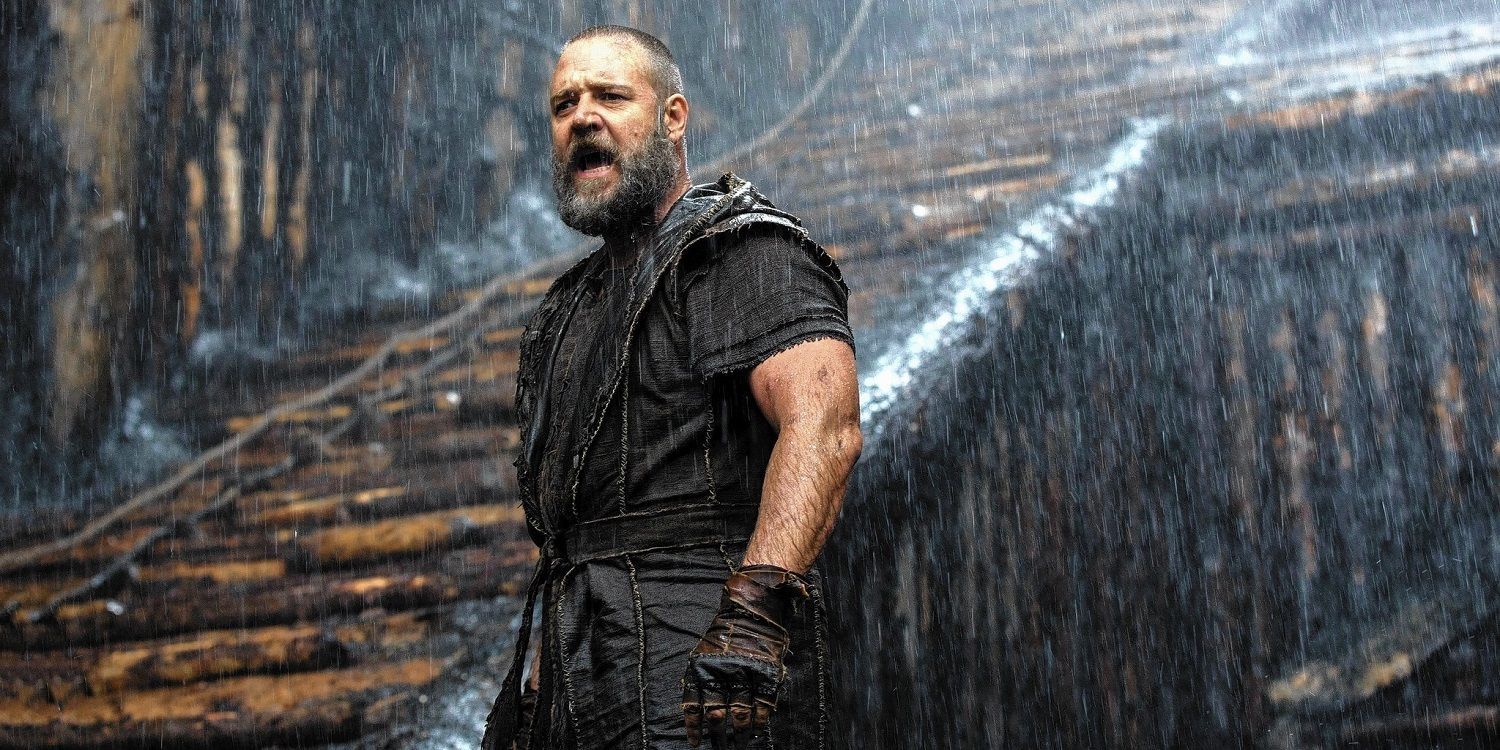 Russell Crowe gritando em Noah