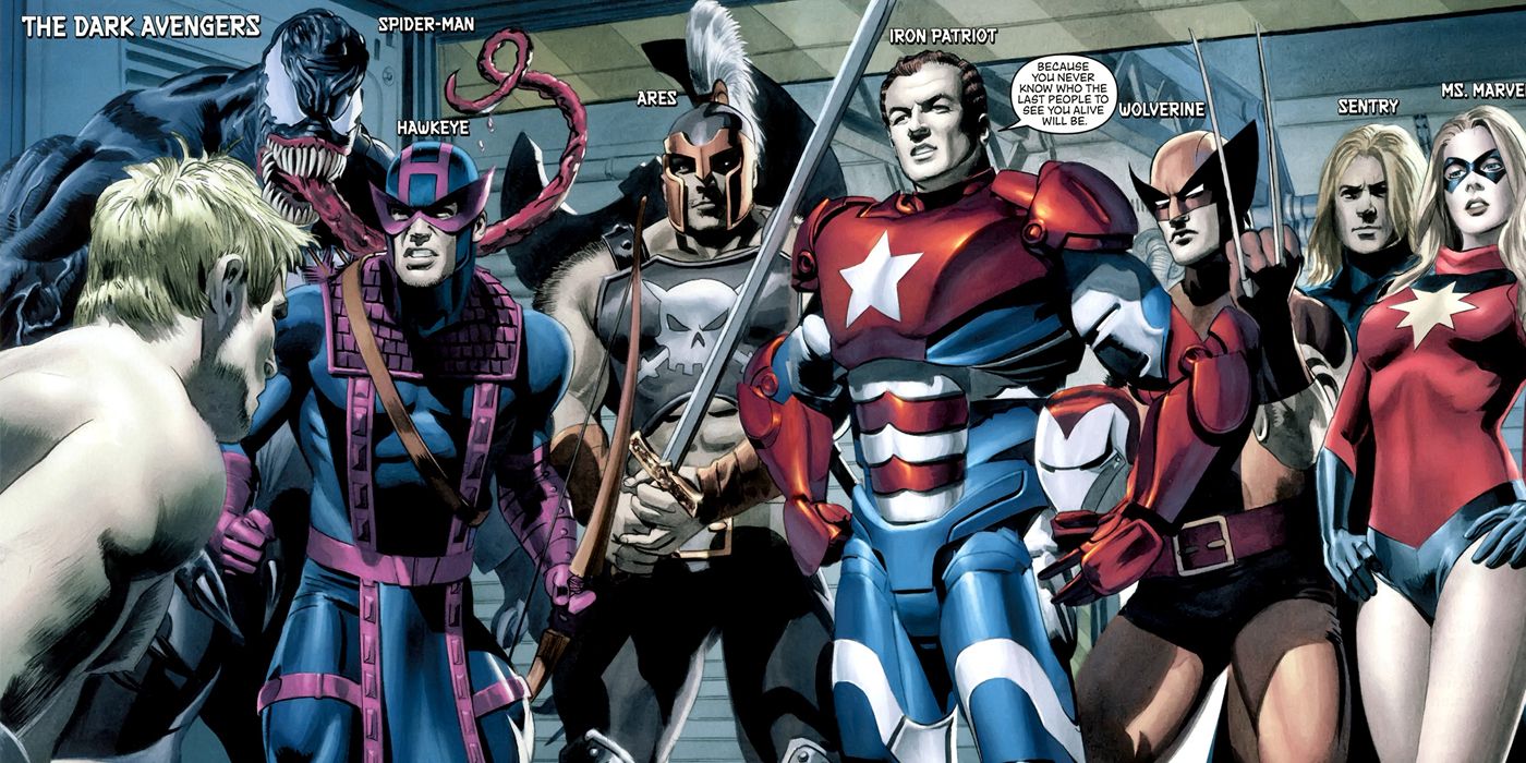 Norman Osborn and the Dark Avengers assemble in Marvel Comics.