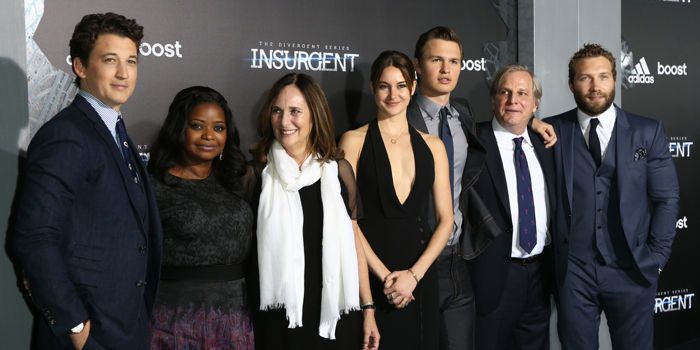 Octavia Spencer with Insurgent castmates