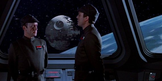 Imperial Officers Piet and Gherant Oversee Death Star II in Star Wars Return of the Jedi