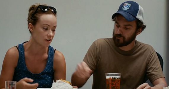 Olivia Wilde and Jake Johnson in 'Drinking Buddies'
