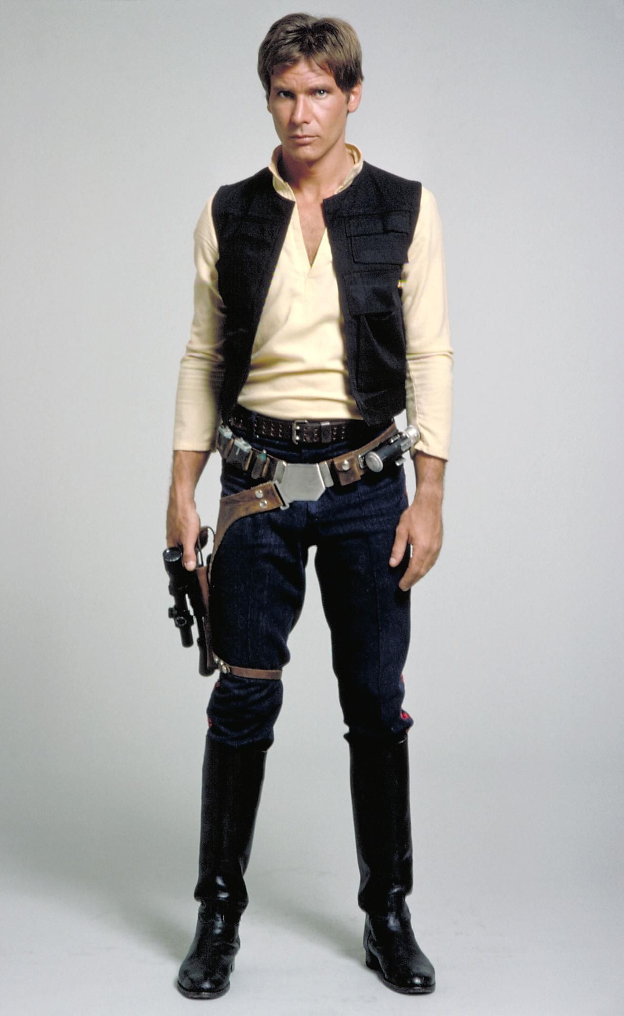 Original Harrison Ford Han Solo Costume Test Photo for Star Wars