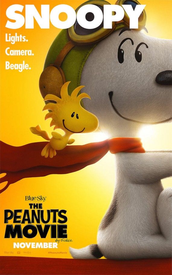 Peanuts Snoopy and Woodstock Character Poster
