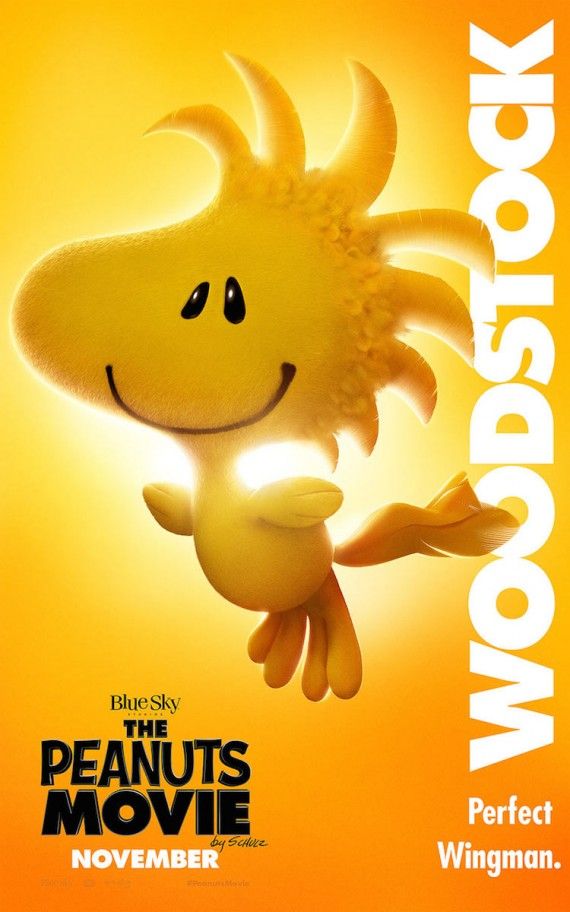 Peanuts Woodstock Character Poster