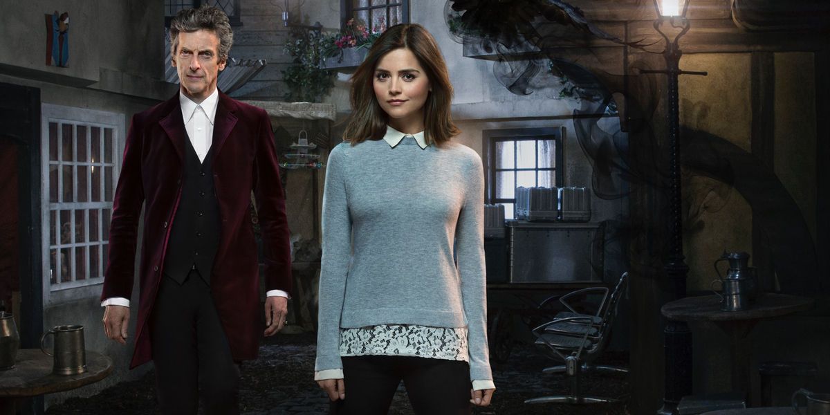 Peter Capaldi and Jenna Coleman in Doctor Who Season 9 Episode 10
