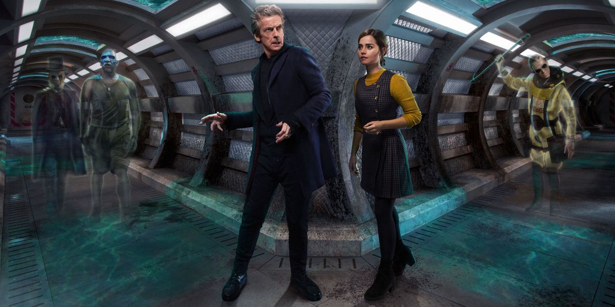 Peter Capaldi and Jenna Coleman in Doctor Who Season 9 Episode 3