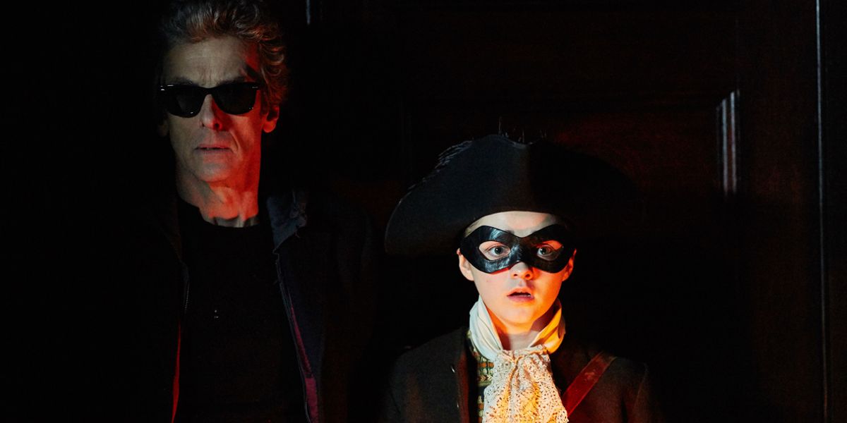 Peter Capaldi and Maisie Williams in Doctor Who Season 9 Episode 6