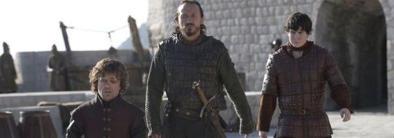 Peter Dinklage and Jerome Flynn in Game of Thrones Valar Dohaeris