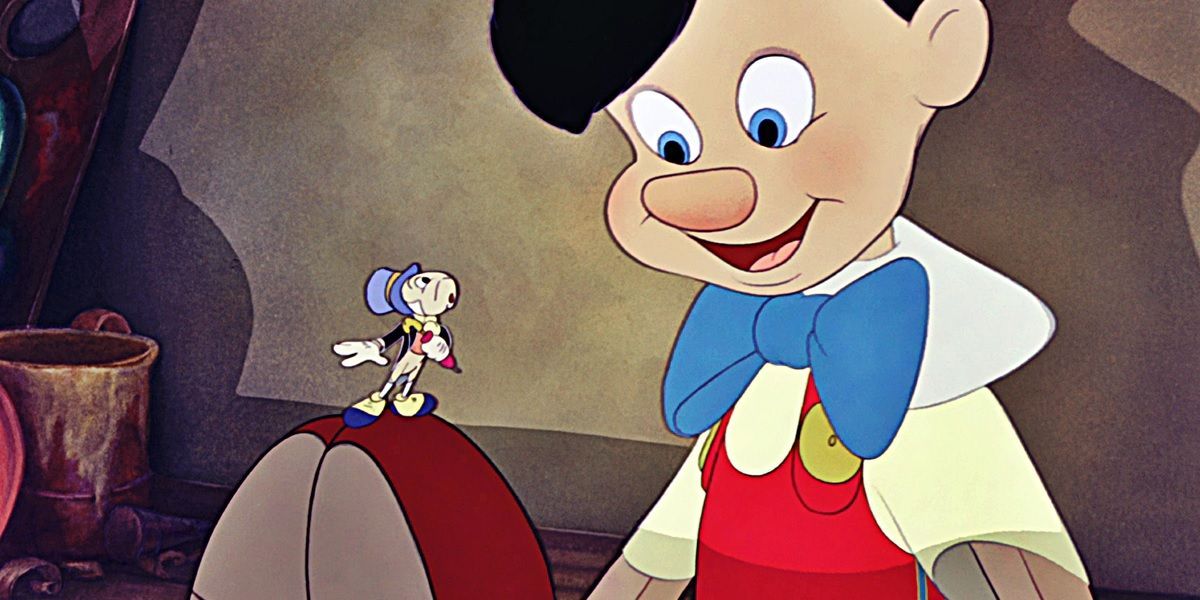 Pinocchio and Jiminy Cricket