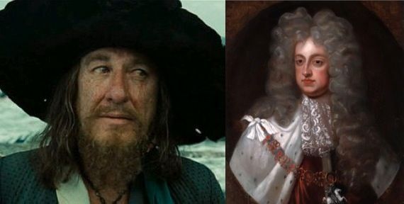 Geoffrey Rush as Barbossa in Pirates of the Caribbean 4 On Stranger Tides