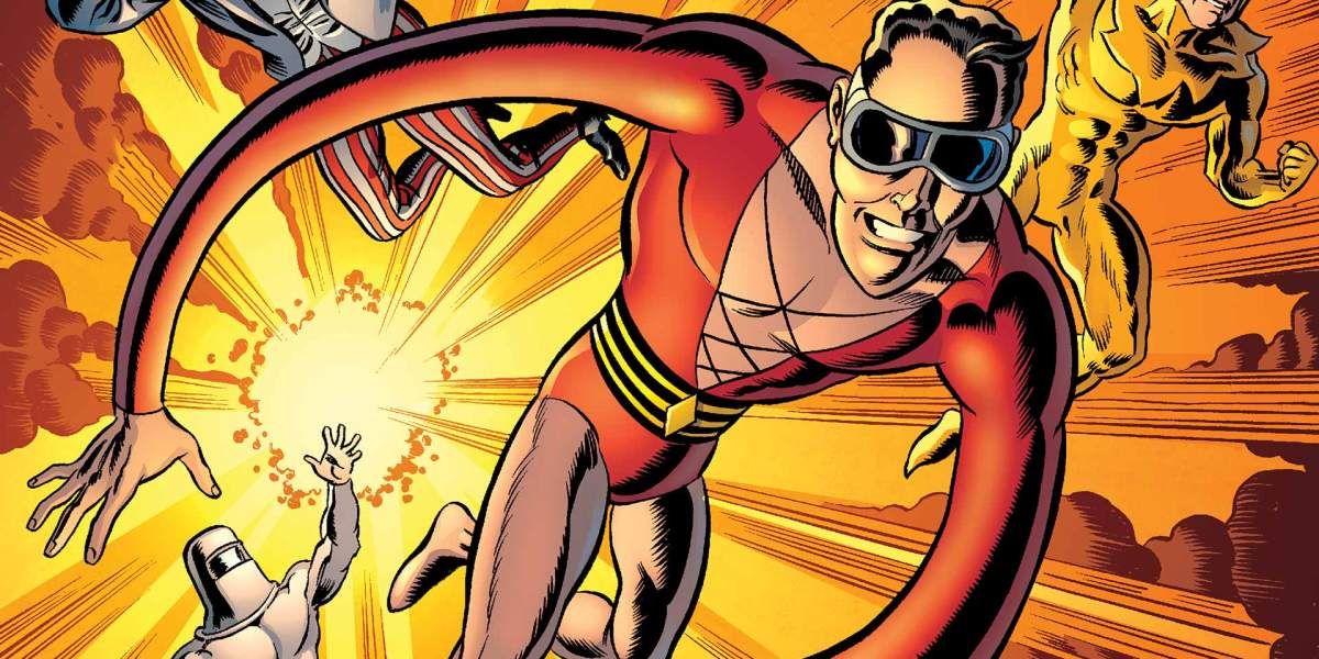 Plastic Man fighting in action in Justice League