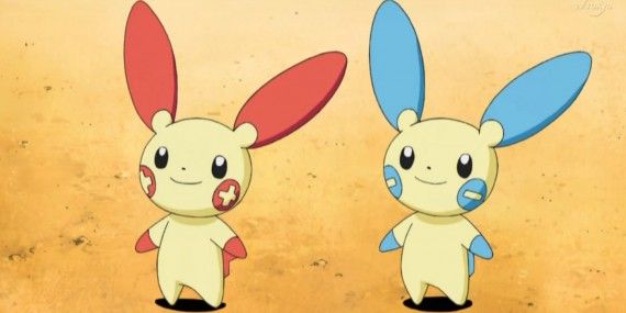 Plusle and Minun from Pokemon