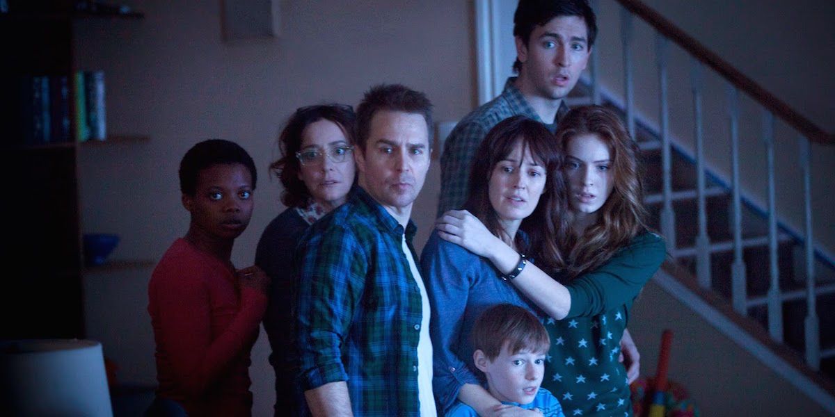 Sam Rockwell and the cast of 'Poltergeist'