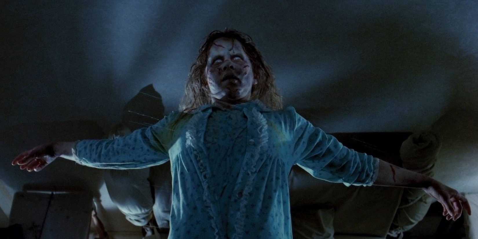 Possessed Regan (Linda Blair) in The Exorcist