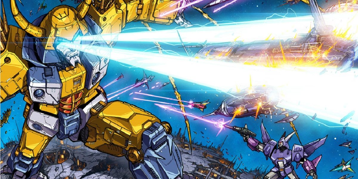 Primus and Unicron from Transformers
