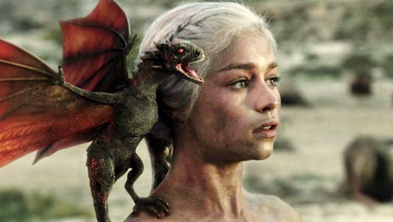 Princesa Daenerys na segunda temporada de Game of Thrones