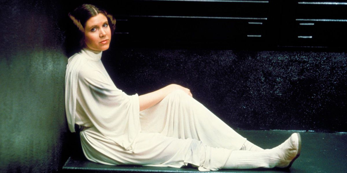 Princess Leia in a prison cell on the Death Star