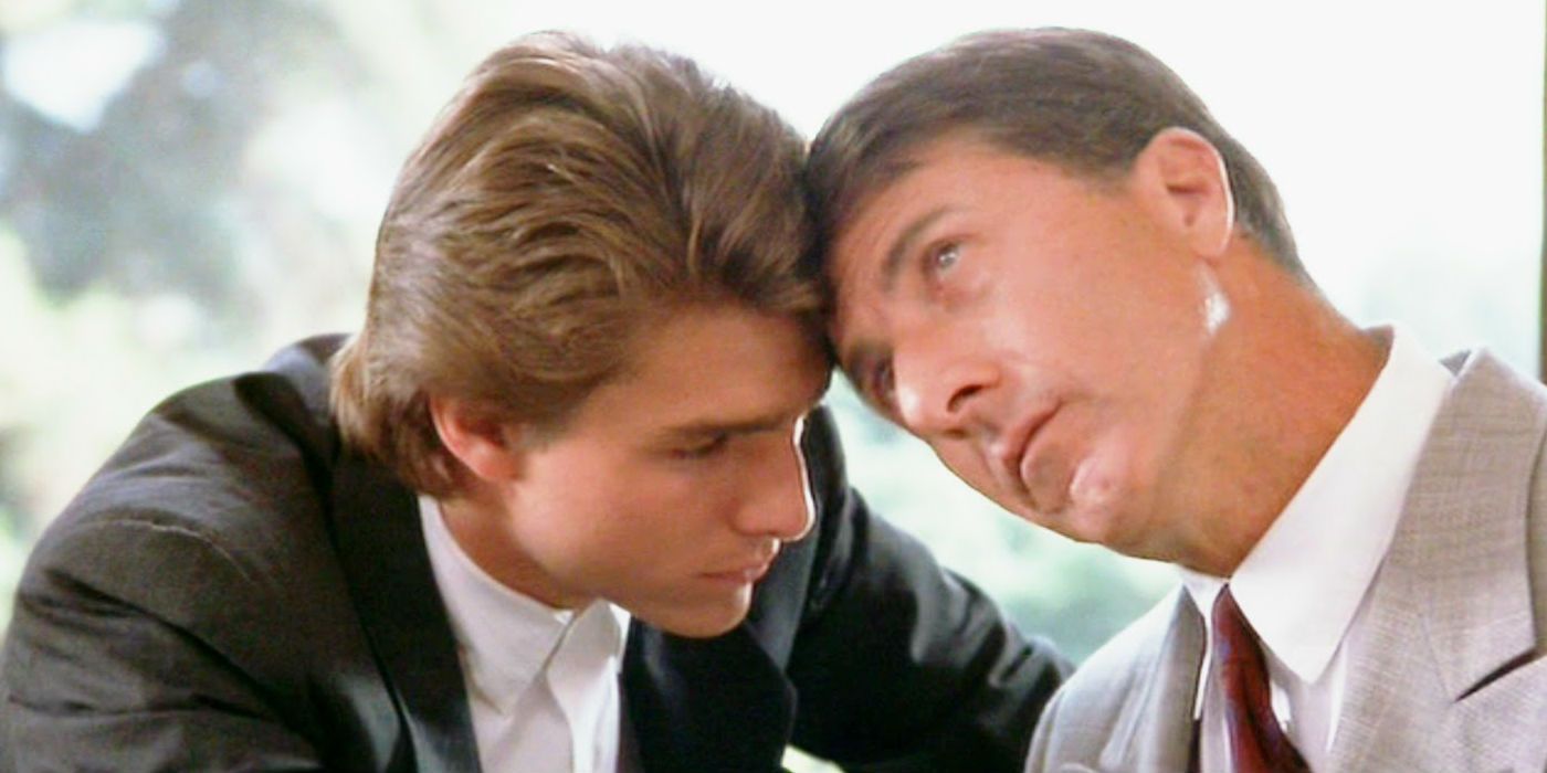 Charlie comforts his brother Raymond in Rain Man