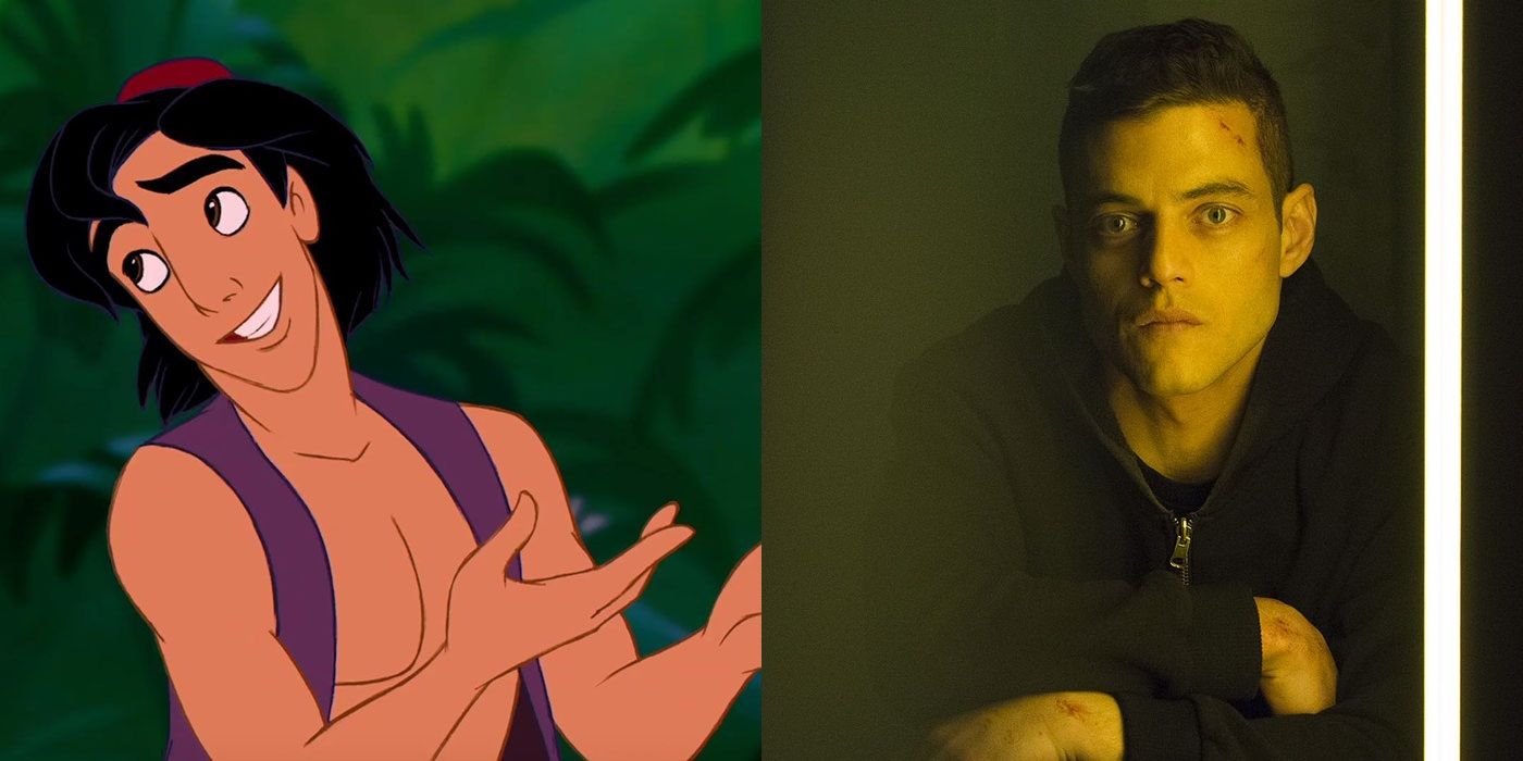 Rami Malek from Mr. Robot as Aladdin