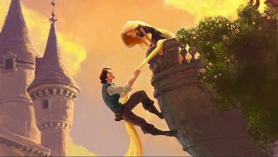 Rapunzel and Flynn Disney's Tangled