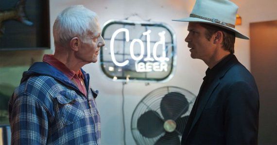 Raymond J. Barry and Timothy Olyphant Justified Slaughterhouse