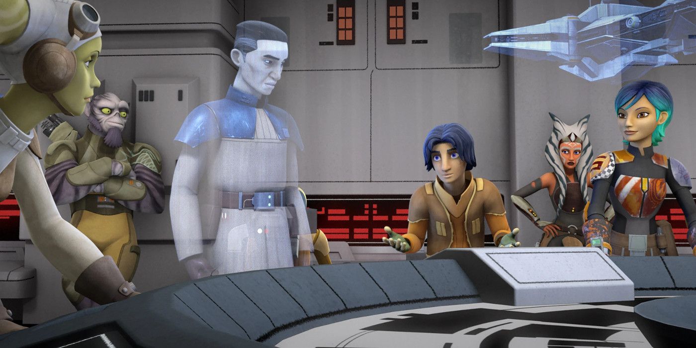 Commander Sato Briefs the Ghost Crew in Star Wars Rebels