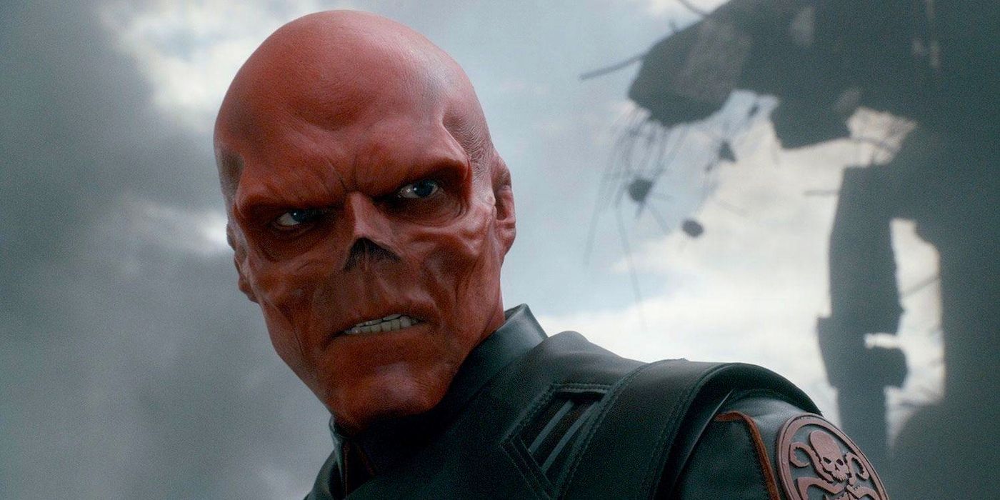 The Red Skull looking menacing in Captain America: The First Avenger