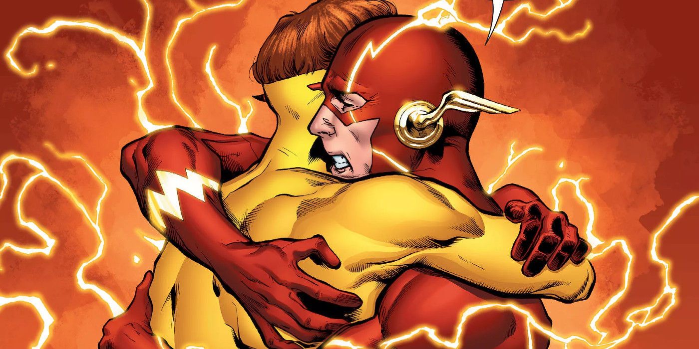 Barry Allen and Wally West Hug DC Rebirth