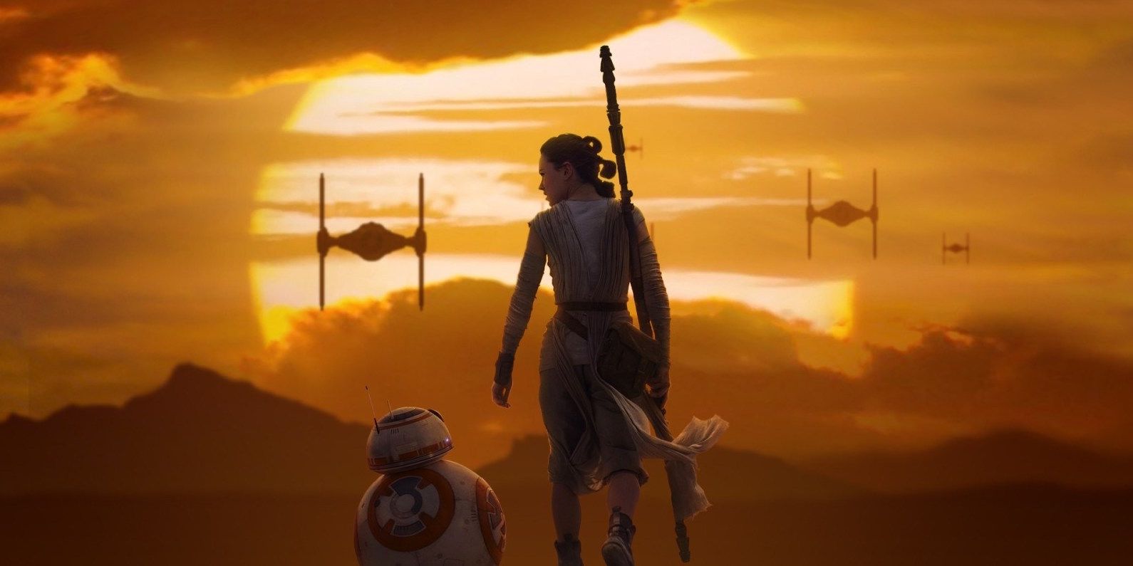 Rey and BB 8 roaming