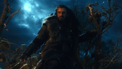 Thorin Oakenshield (Richard Armitage), son of Thráin, son of Thrór, ready to reclaim the Lonely Mountain.