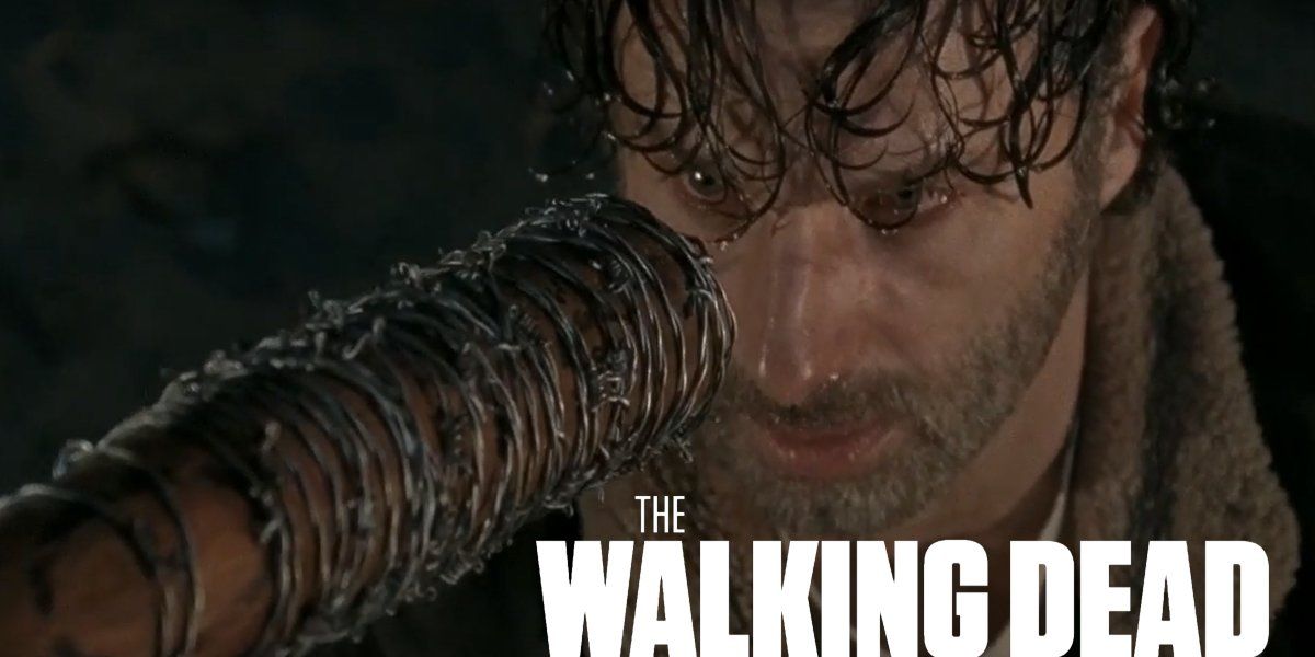 Rick Grimes vs Negan in The Walking Dead Season Six Finale