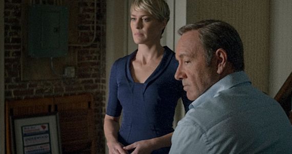 Robin Wright and Kevin Spacey in House of Cards Season 2