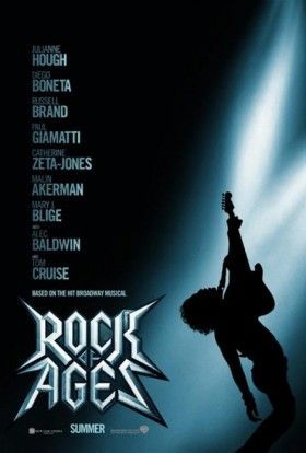 poster for the rock of ages movie starring tom cruise