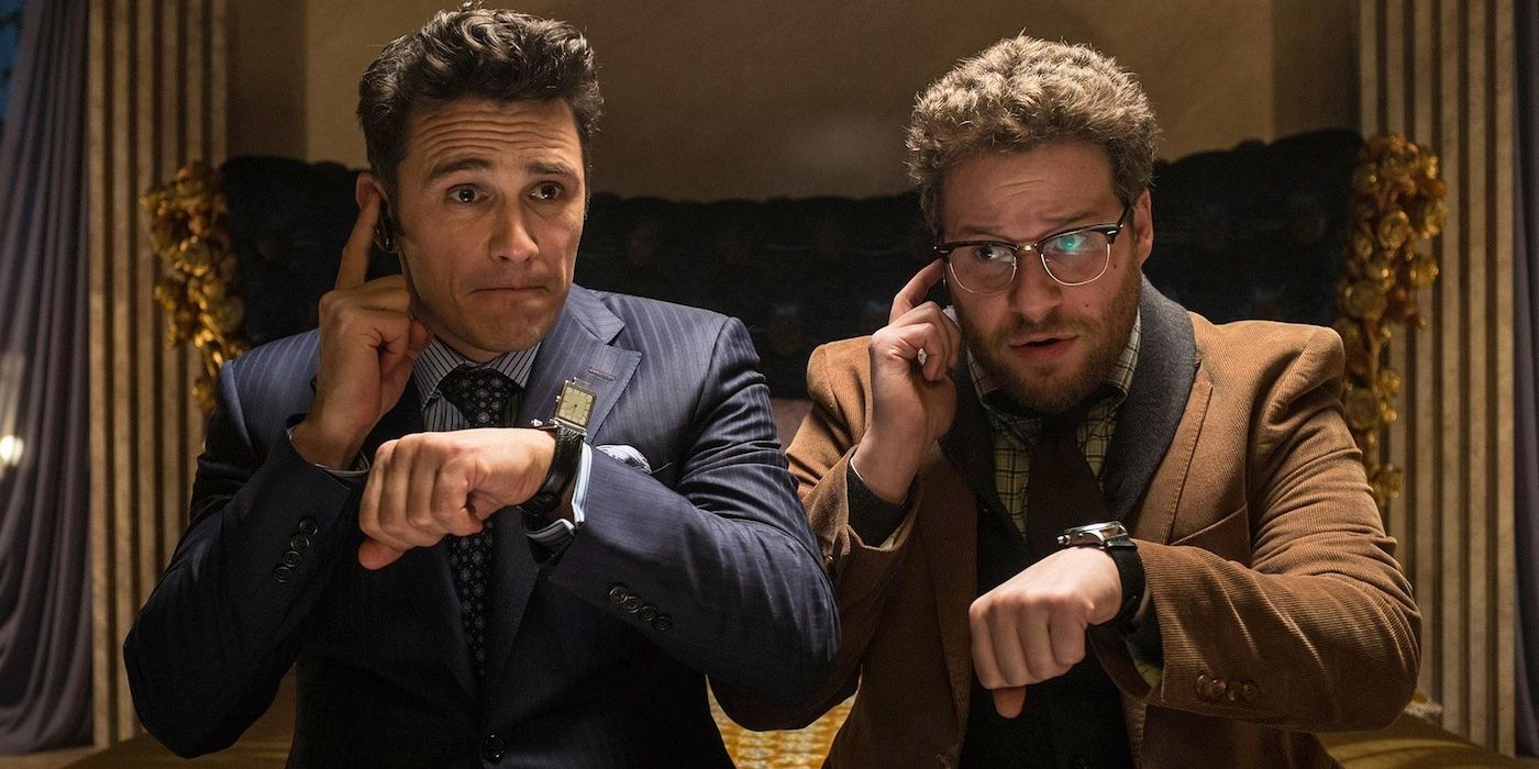 Seth Rogen &amp; James Franco testing their spy equipment in The Interview