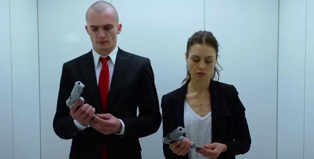 Rupert Friend and Hannah Ware in 'Hitman Agent 47'