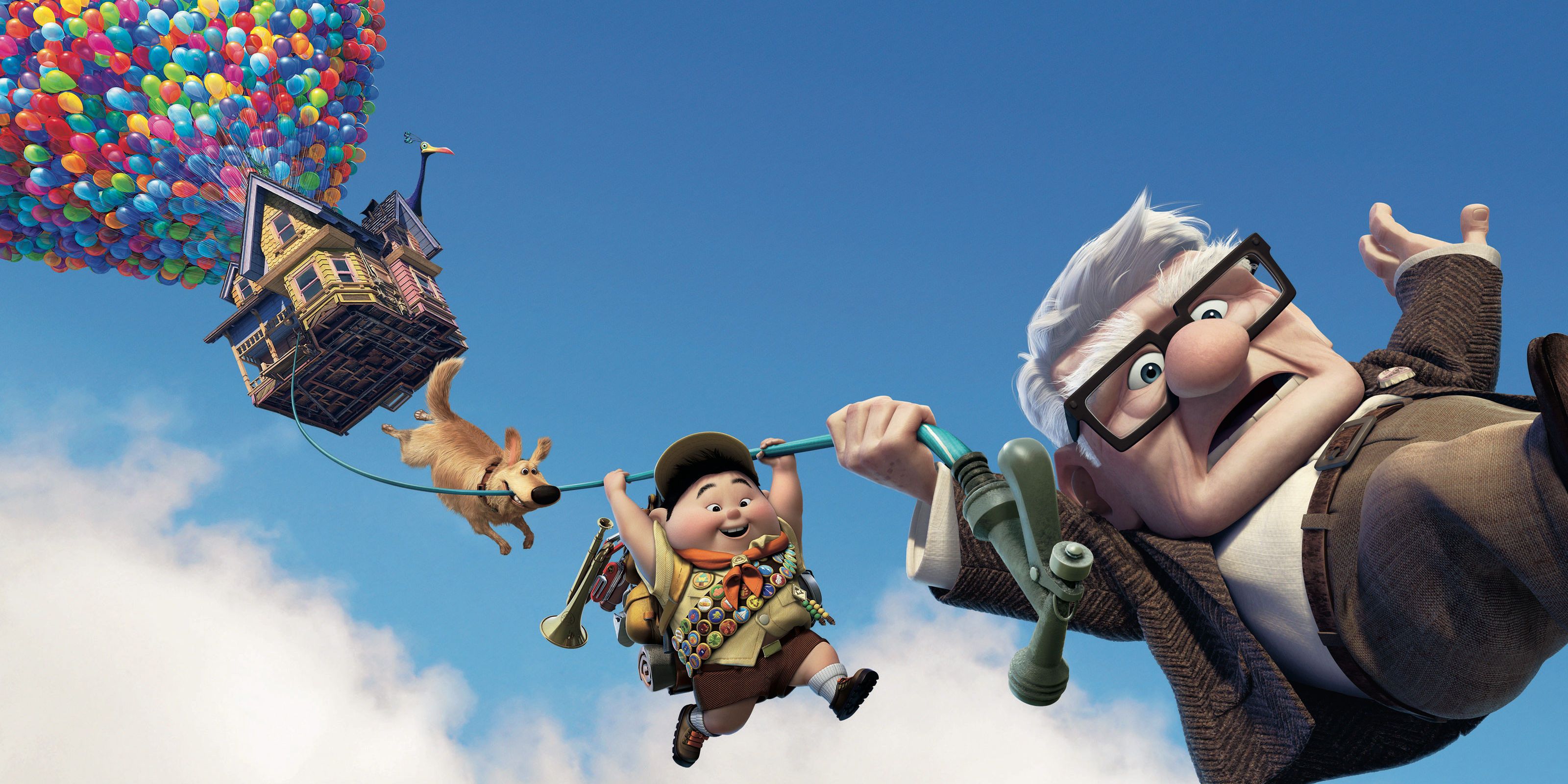 Russell and Carl fall in Up