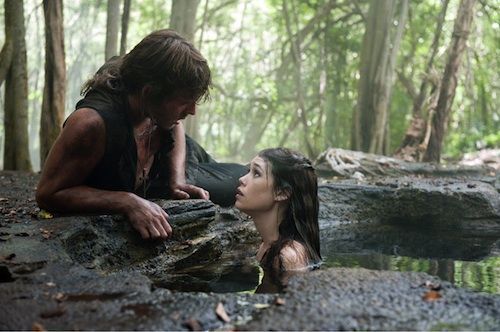 Sam Claflin and Astrid Berges-Frisbey in Pirates of the Caribbean On Stranger Tides